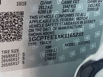 2019 Chevrolet Colorado 4WD ZR2