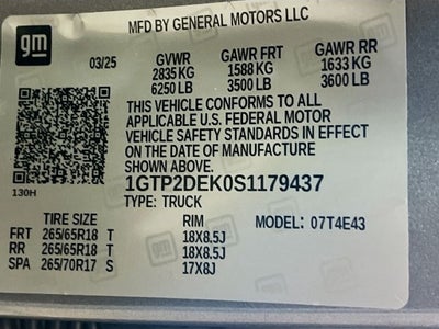 2025 GMC Canyon AT4