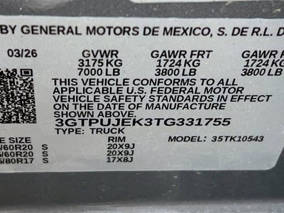 2026 GMC Sierra 1500 Elevation