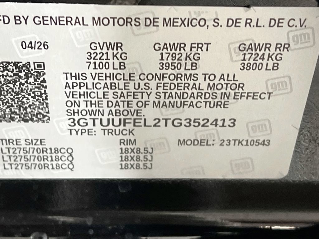 2026 GMC Sierra 1500 AT4X