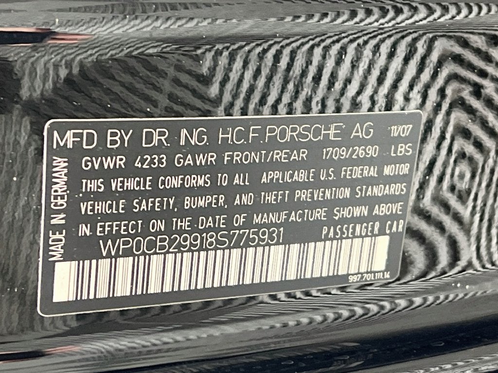 2008 Porsche 911 Carrera S