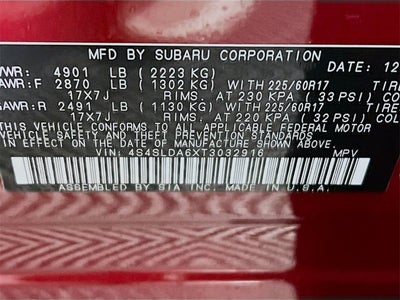 2026 Subaru FORESTER Standard Model