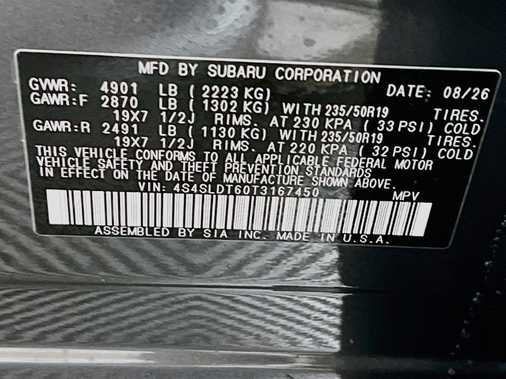 2026 Subaru FORESTER Touring