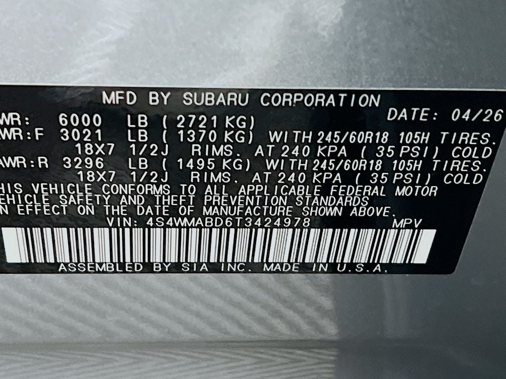 2026 Subaru ASCENT Premium 7-Passenger