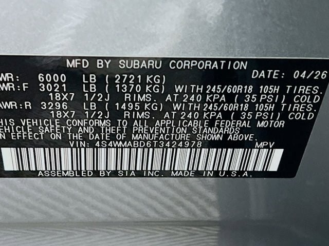 2026 Subaru ASCENT Premium 7-Passenger