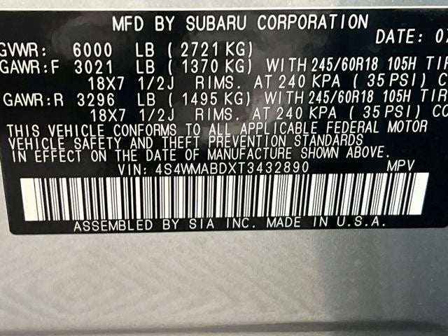 2026 Subaru ASCENT Premium 7-Passenger