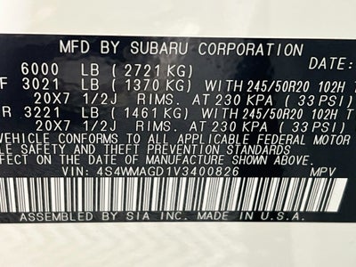 2027 Subaru ASCENT Limited 7-Passenger