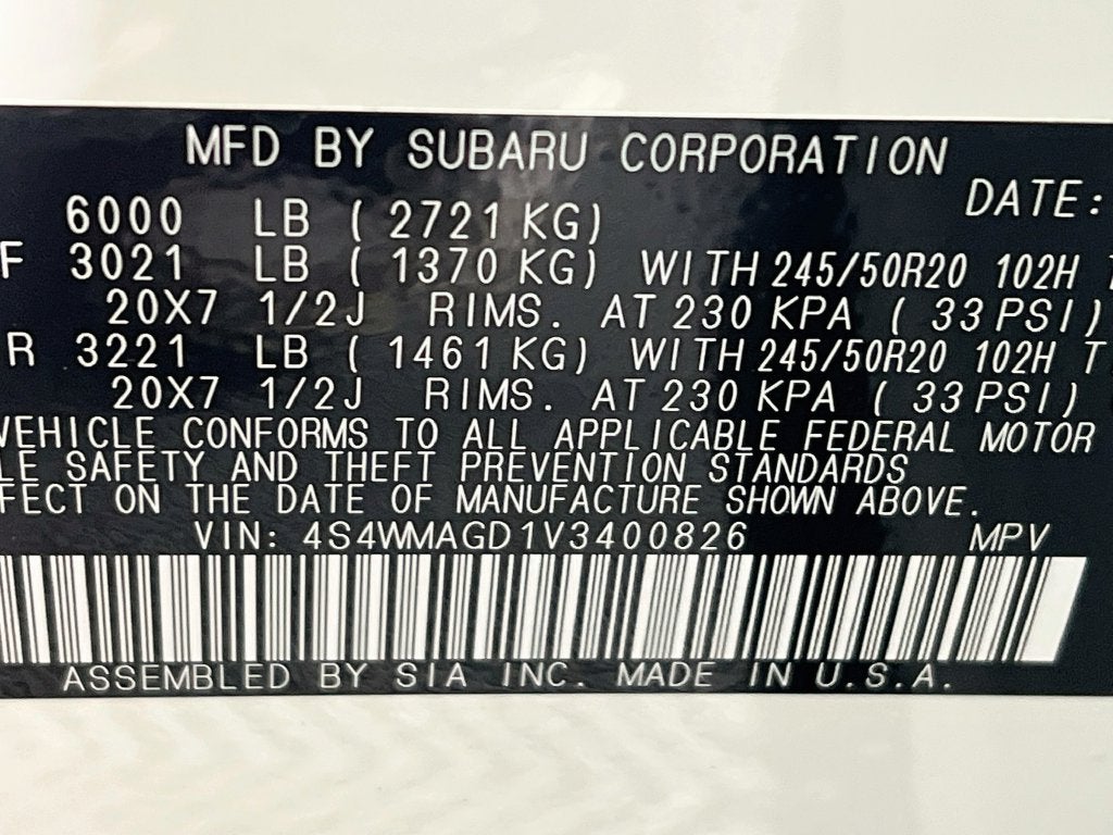 2027 Subaru ASCENT Limited 7-Passenger