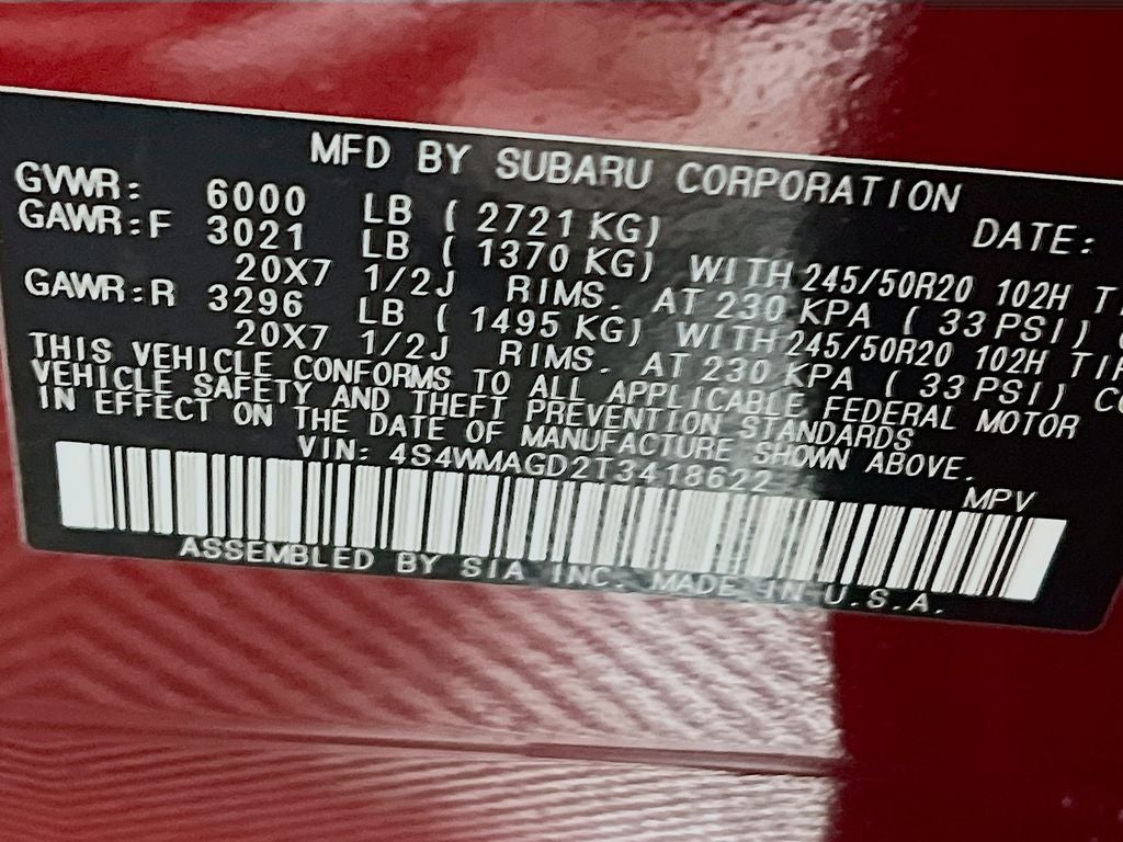 2026 Subaru ASCENT Limited 7-Passenger