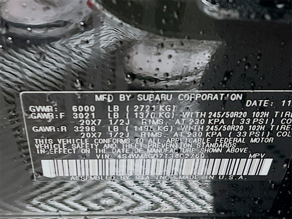 2026 Subaru ASCENT Limited 7-Passenger