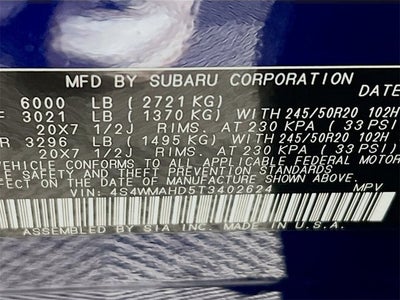 2026 Subaru ASCENT Limited Bronze Edition 7-Passenger