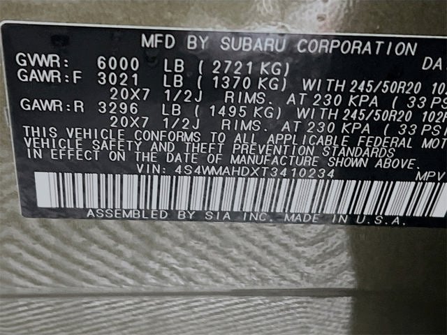 2026 Subaru ASCENT Limited Bronze Edition 7-Passenger