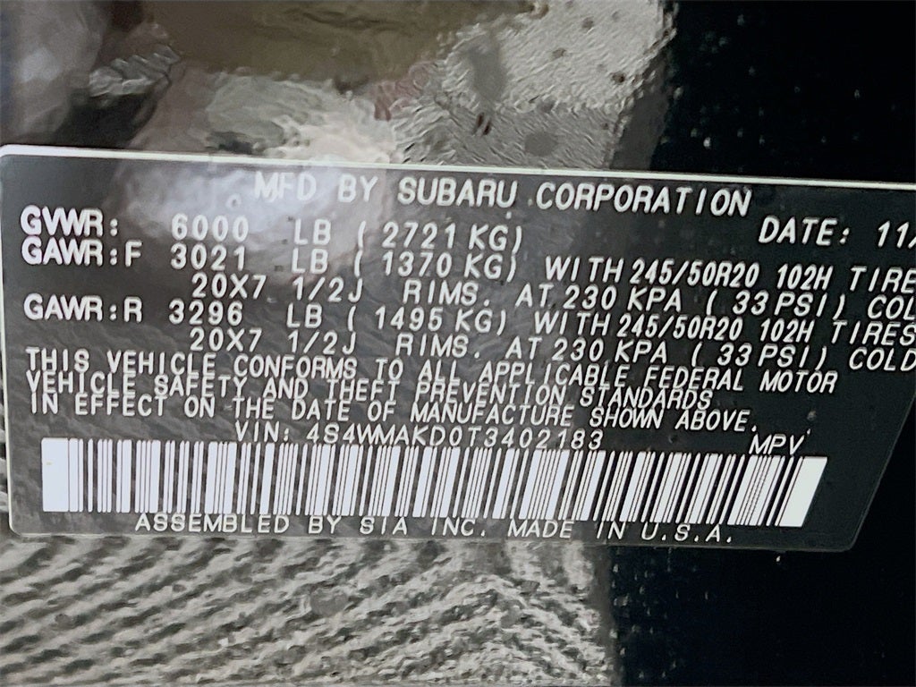 2026 Subaru ASCENT Touring 7-Passenger