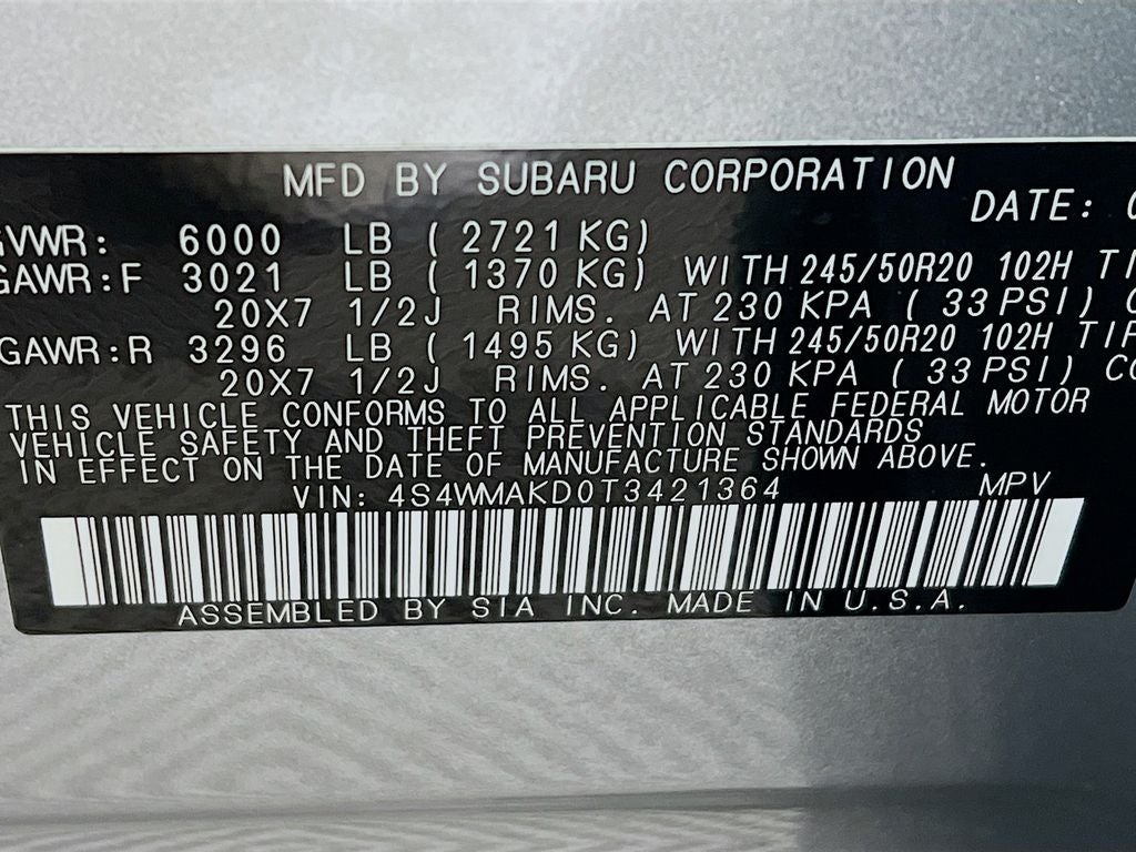 2026 Subaru ASCENT Touring 7-Passenger