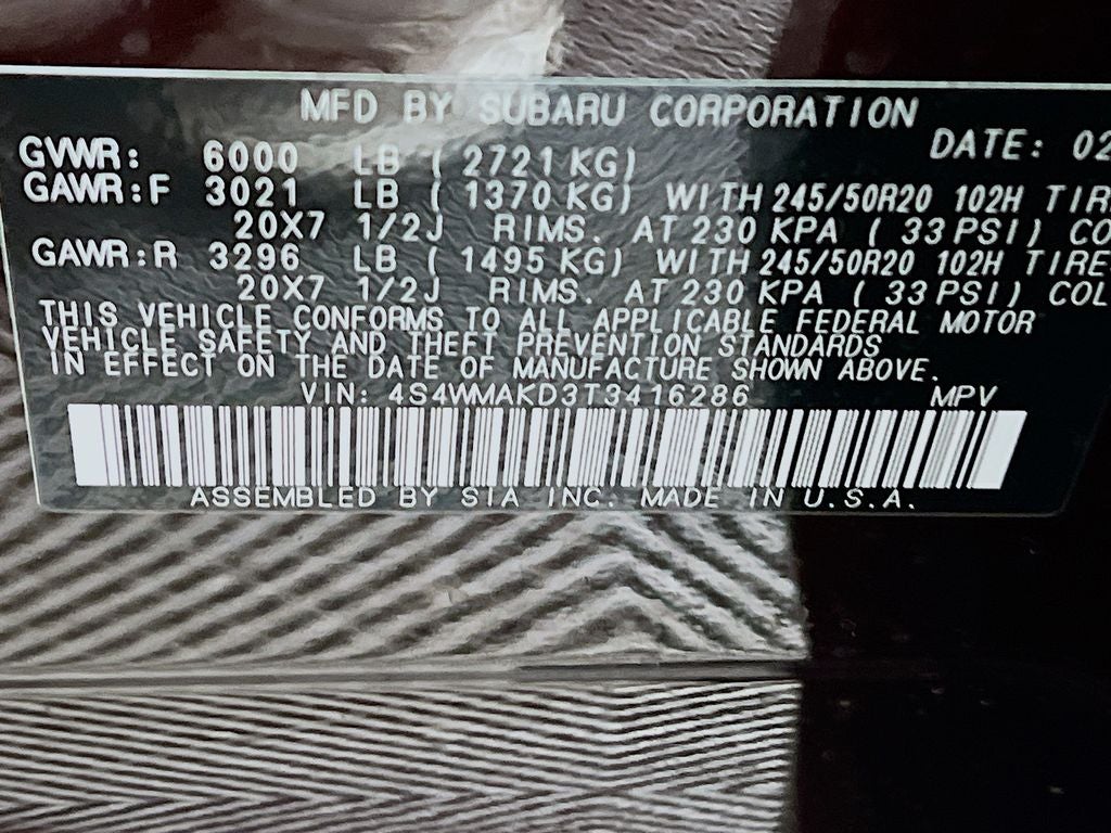 2026 Subaru ASCENT Touring 7-Passenger