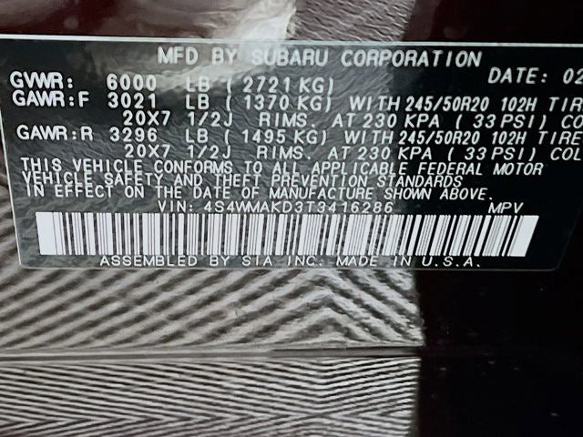 2026 Subaru ASCENT Touring 7-Passenger