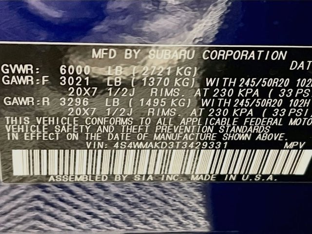 2026 Subaru ASCENT Touring 7-Passenger