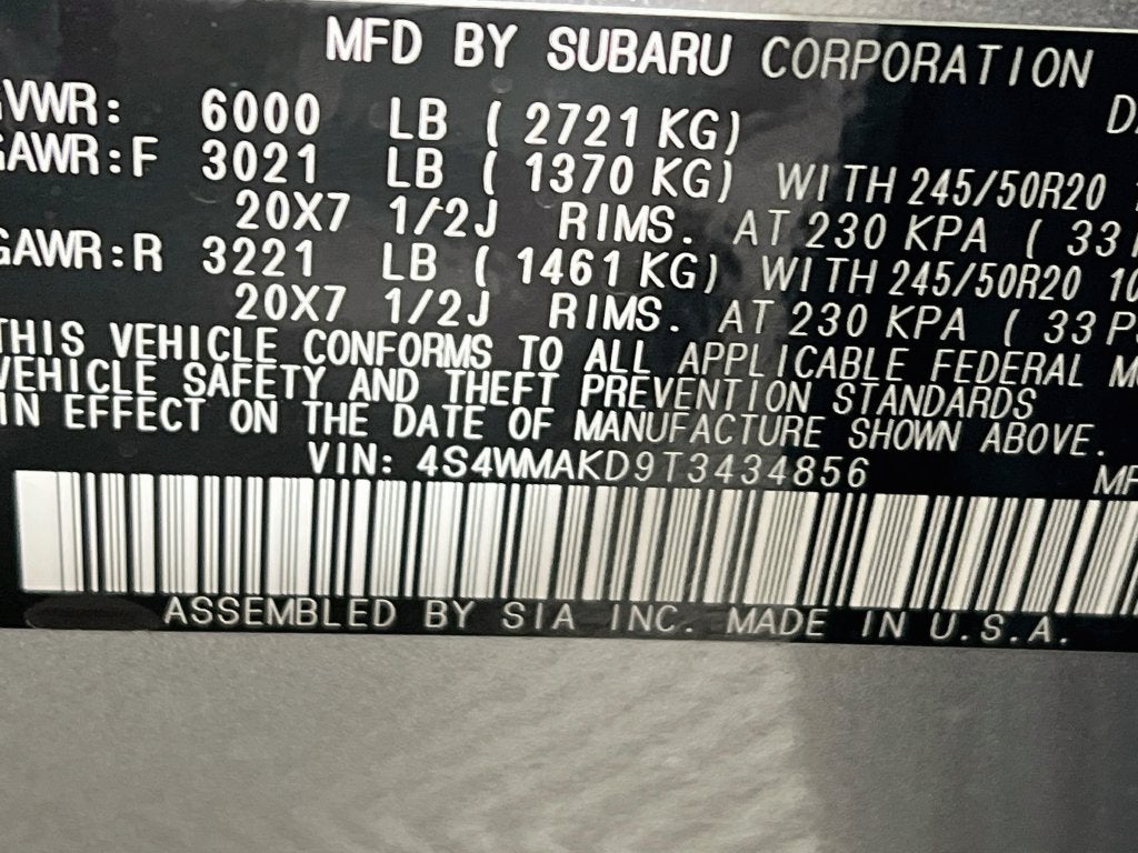 2026 Subaru ASCENT Touring 7-Passenger