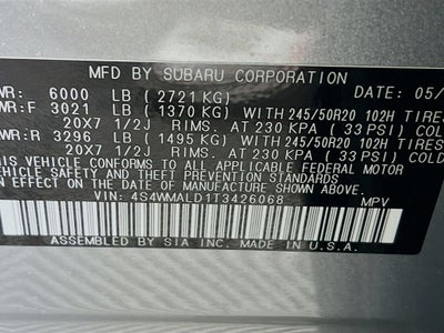 2026 Subaru ASCENT Onyx Edition Touring 7-Passenger