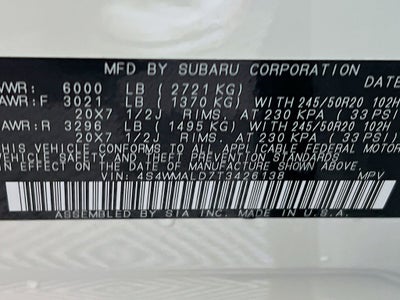 2026 Subaru ASCENT Onyx Edition Touring 7-Passenger