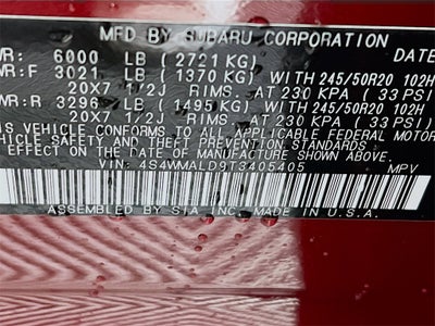 2026 Subaru ASCENT Onyx Edition Touring 7-Passenger