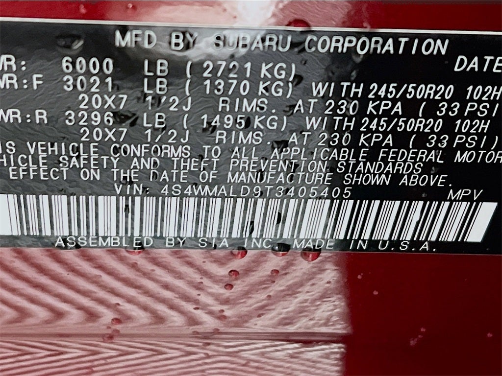 2026 Subaru ASCENT Onyx Edition Touring 7-Passenger