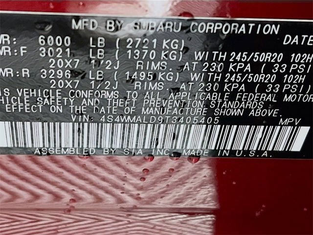 2026 Subaru ASCENT Onyx Edition Touring 7-Passenger