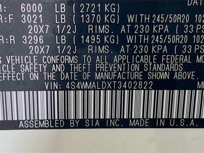 2026 Subaru ASCENT Onyx Edition Touring 7-Passenger