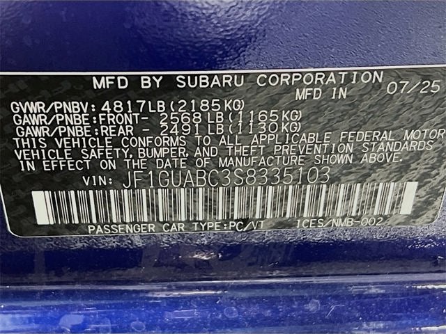 2025 Subaru IMPREZA Base