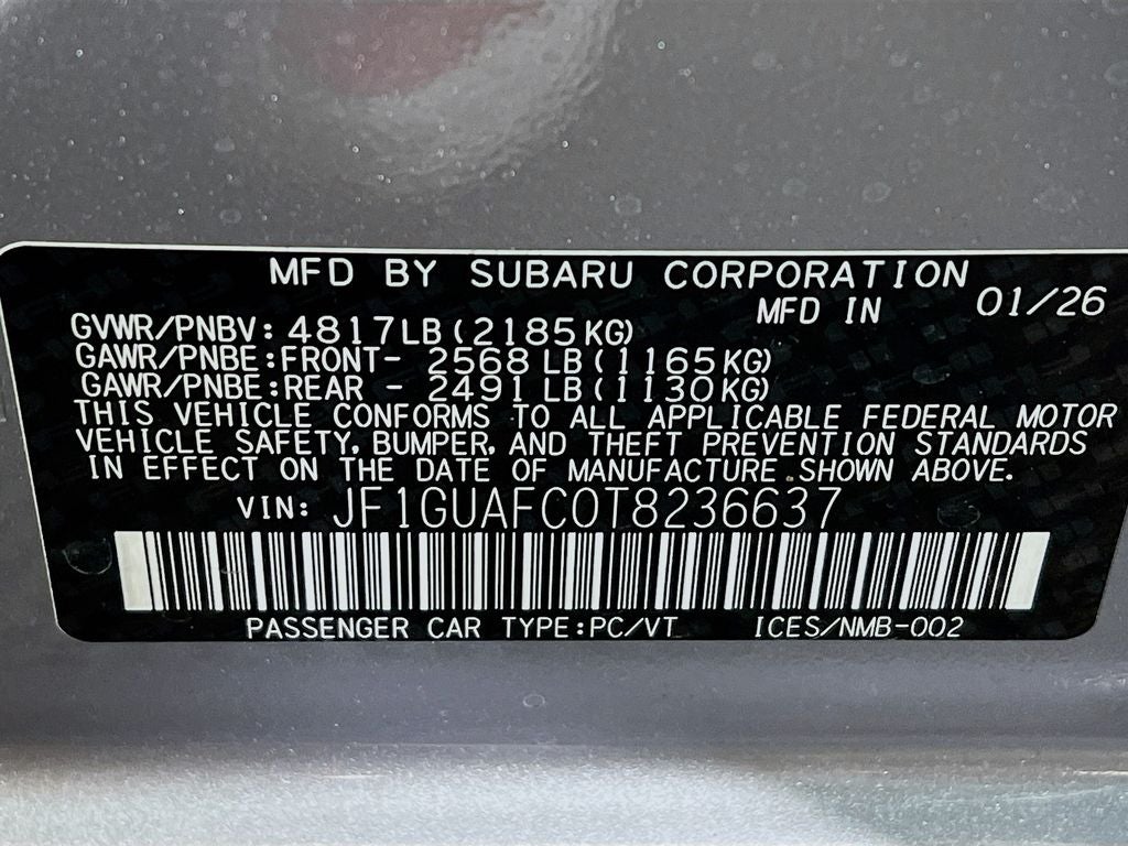 2026 Subaru IMPREZA Sport