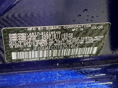 2026 Subaru IMPREZA Sport