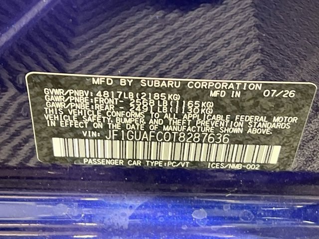 2026 Subaru IMPREZA Sport