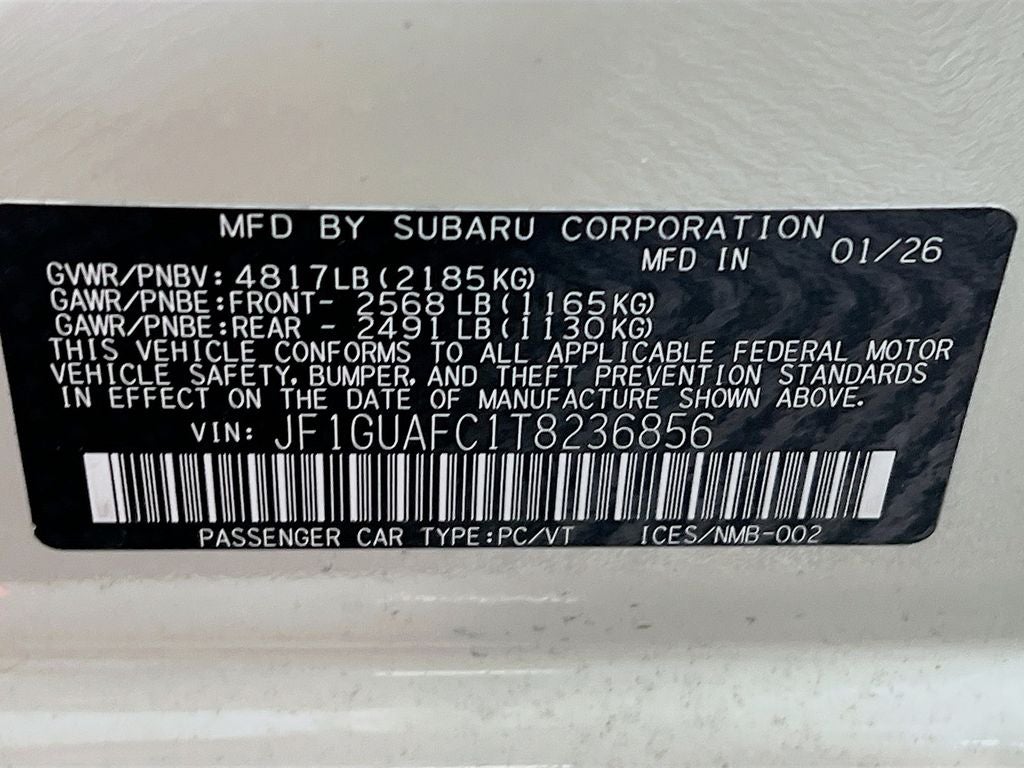 2026 Subaru IMPREZA Sport