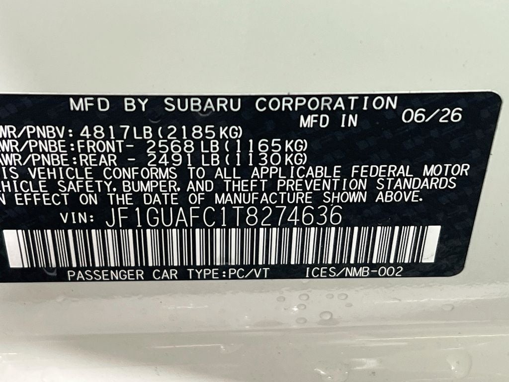 2026 Subaru IMPREZA Sport