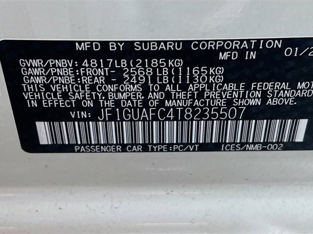 2026 Subaru IMPREZA Sport