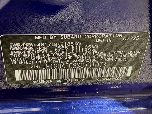 2025 Subaru IMPREZA Sport