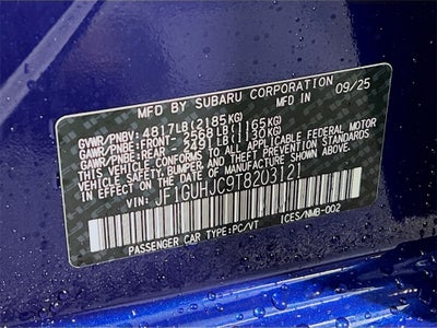 2026 Subaru IMPREZA RS