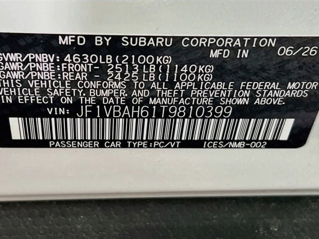 2026 Subaru WRX Premium