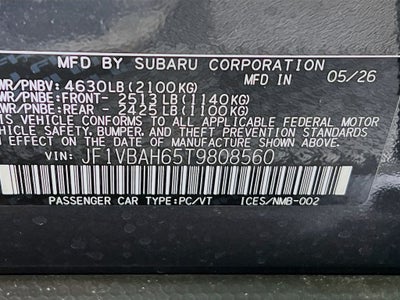 2026 Subaru WRX Base