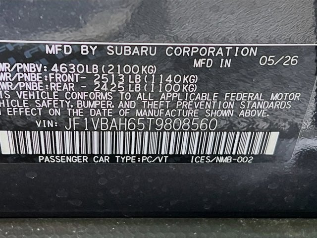 2026 Subaru WRX Base