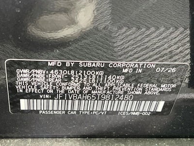 2026 Subaru WRX Base