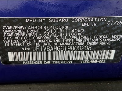 2026 Subaru WRX Premium