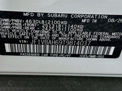 2026 Subaru WRX Premium
