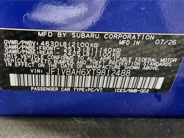 2026 Subaru WRX Premium