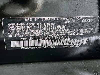 2026 Subaru WRX Premium