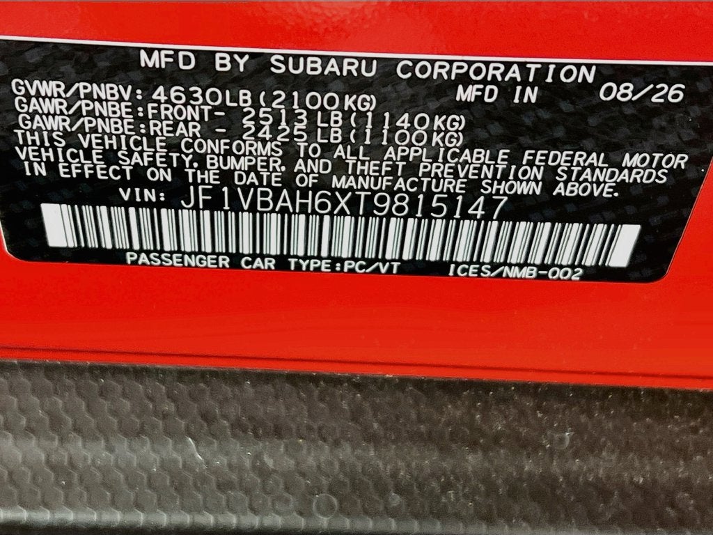 2026 Subaru WRX Premium