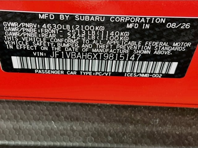 2026 Subaru WRX Premium