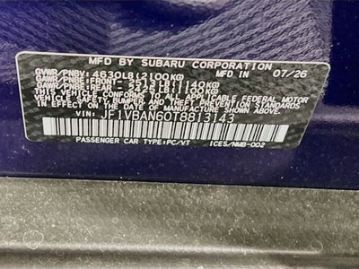 2026 Subaru WRX Limited