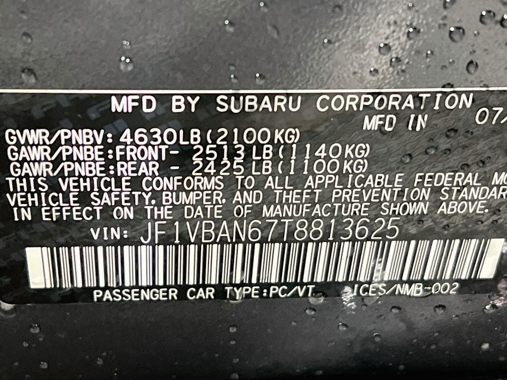 2026 Subaru WRX Limited