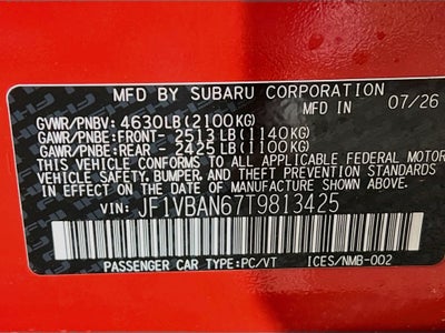 2026 Subaru WRX Limited
